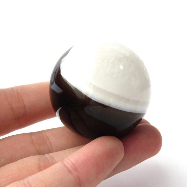 アゲート 瑪瑙 丸玉 40mm 台座付き 美品 天然石 パワーストーン