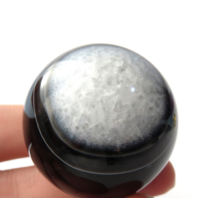 アゲート 瑪瑙 丸玉 40mm 台座付き 美品 天然石 パワーストーン