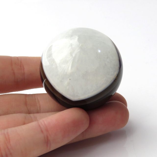 アゲート 瑪瑙 丸玉 40mm 台座付き 美品 天然石 パワーストーン