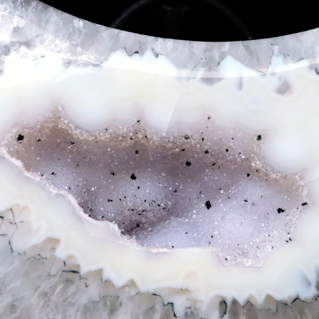 メノウ 月型 台付き 置き物 ブラジル産 アゲート 357g 瑪瑙 水晶