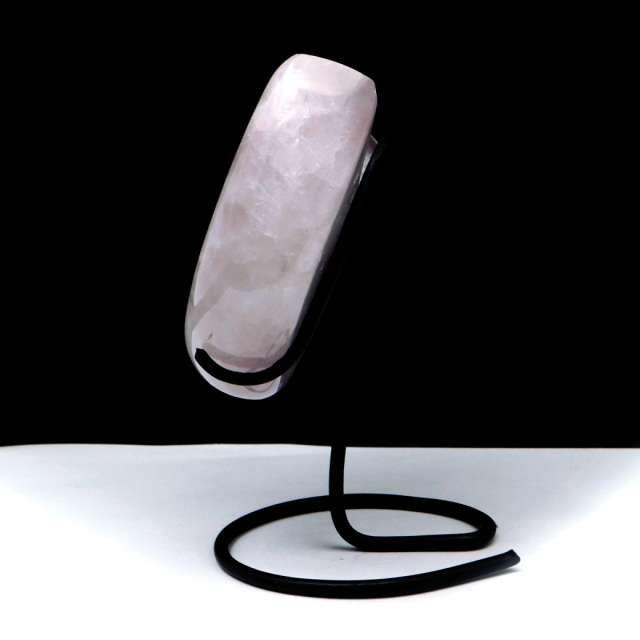 メノウ 月型 台付き 置き物 ブラジル産 アゲート 327g 瑪瑙 水晶