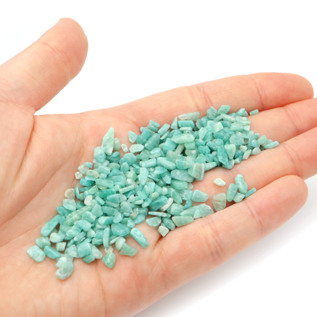 アマゾナイト さざれ石 本物 100g サイズ極小 天然石 パワーストーン ペルー産  浄化 グッズ ヒーリングストーン ネイルパーツ