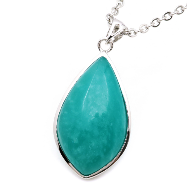 アマゾナイト ペンダント Silver925 天然石 ネックレス パワーストーン 天河石