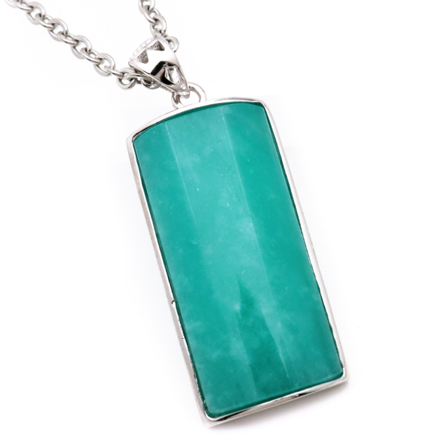 アマゾナイト ペンダント Silver925 天然石 ネックレス パワーストーン 天河石