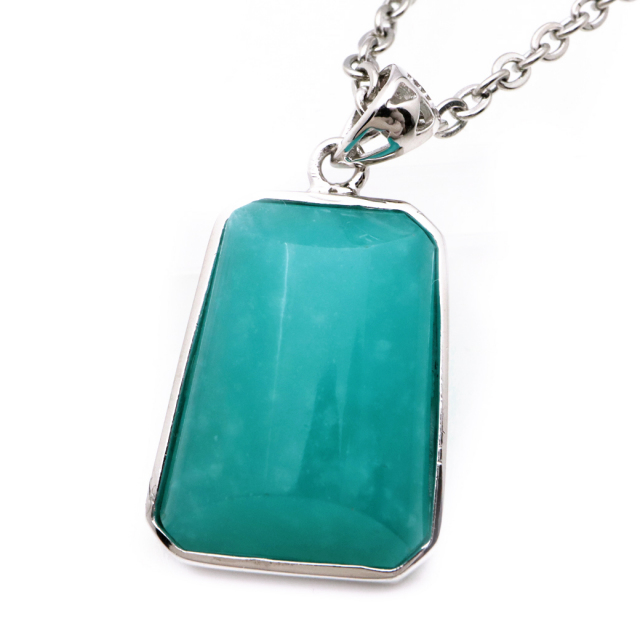 アマゾナイト ペンダント Silver925 天然石 ネックレス パワーストーン 天河石