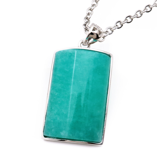アマゾナイト ペンダント Silver925 天然石 ネックレス パワーストーン 天河石
