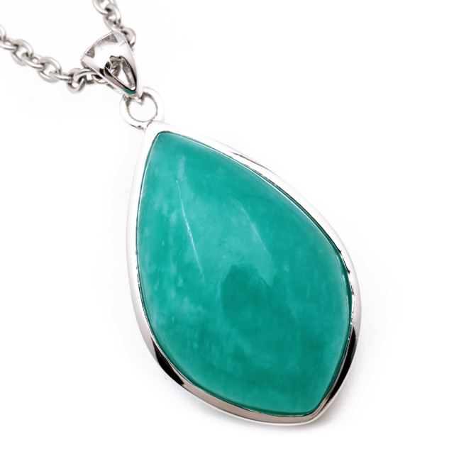 アマゾナイト ペンダント Silver925 天然石 ネックレス パワーストーン 天河石