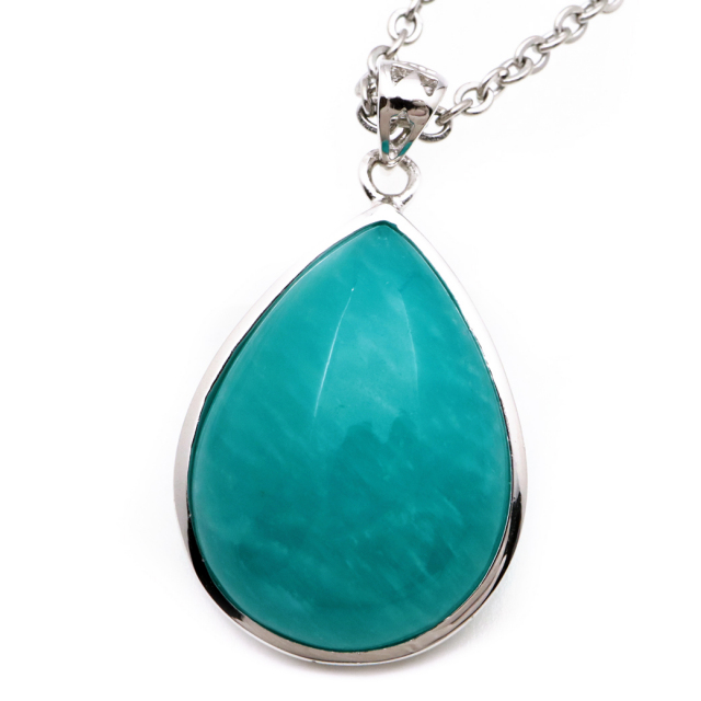 アマゾナイト ペンダント Silver925 天然石 ネックレス パワーストーン 天河石