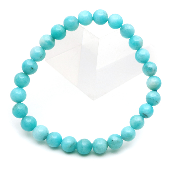 アマゾナイト ブレスレット 7mm ペルー産 天河石 天然石 パワーストーン