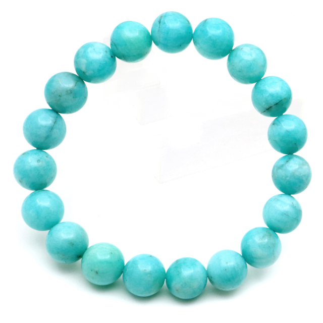 アマゾナイト ブレスレット 10.5mm ペルー産 天河石 天然石 パワーストーン