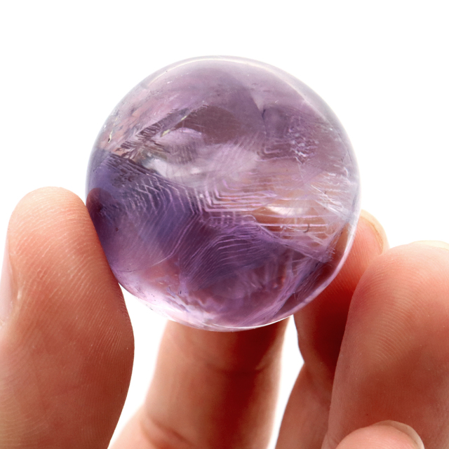 アメジスト 紫水晶 丸玉 ブラジル バイーア州産 直径約30mm 台座付き 1点もの スフィア 2月 誕生石 置き物