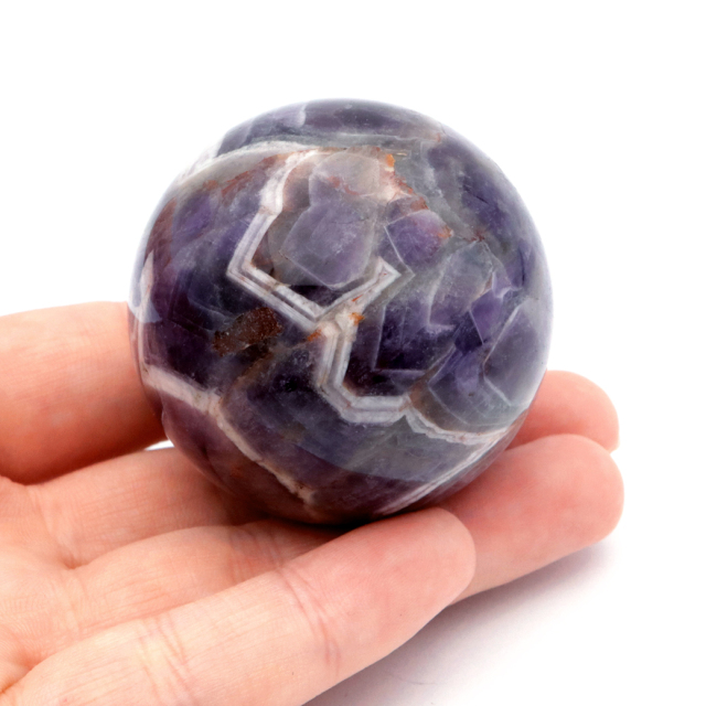 シェブロン アメジスト 丸玉 台座付き ブラジル産 1点もの ヒーリング スフィア 2月 誕生石 Amethyst