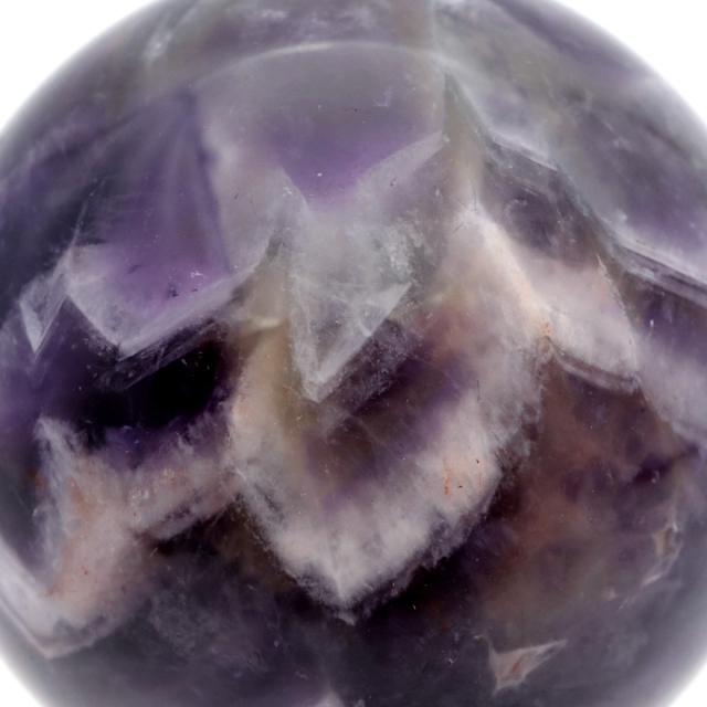 シェブロン アメジスト 丸玉 台座付き ブラジル産 1点もの ヒーリング スフィア 2月 誕生石 Amethyst