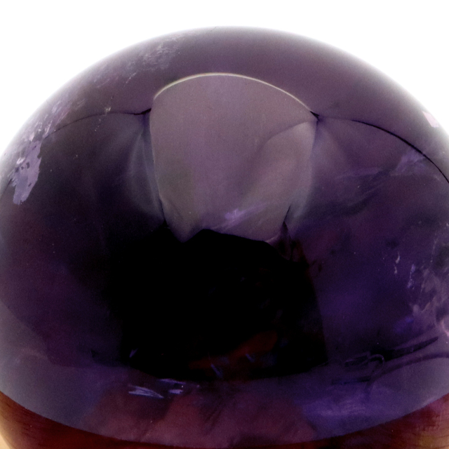 アメジスト 紫水晶 丸玉 ブラジル バイーア州産 直径約54mm LEDライト 台座付き 1点もの スフィア 2月 誕生石 置き物