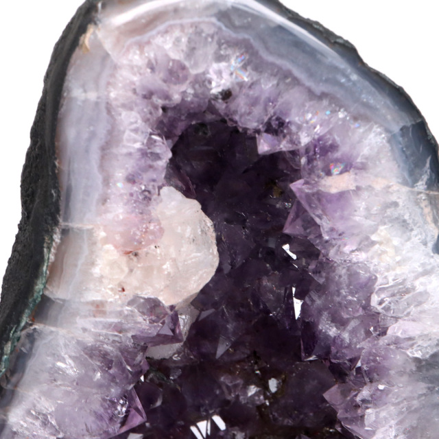 アメジスト ドーム 紫水晶 ジオード カペーラ 晶洞 天然石 ブラジル産 1点物 玄関 風水 パワーストーン 台座付き Amethyst Dome