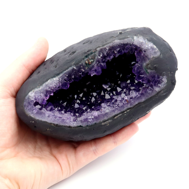 アメジスト ドーム 約1.2kg 黒檀 台座付き 紫水晶 ジオード 晶洞