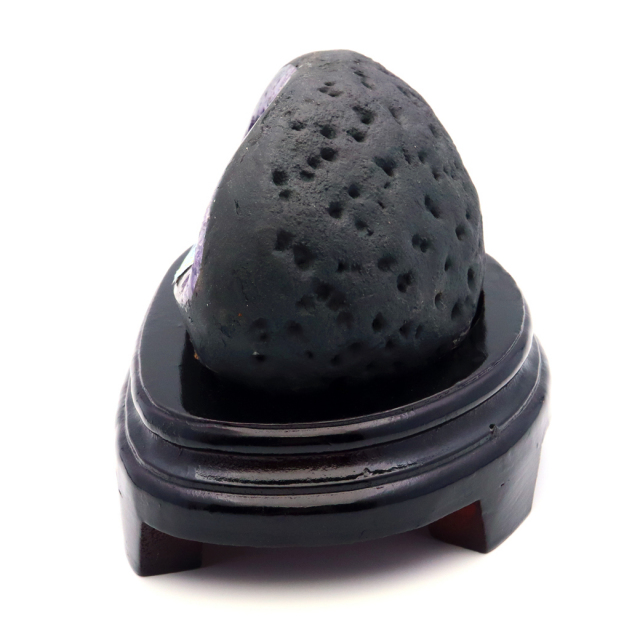 アメジスト ドーム 約1.2kg 小型 卓上サイズ 紫水晶 ジオード 晶洞 天然石 ウルグアイ産 1点物 台座付き 濃紫