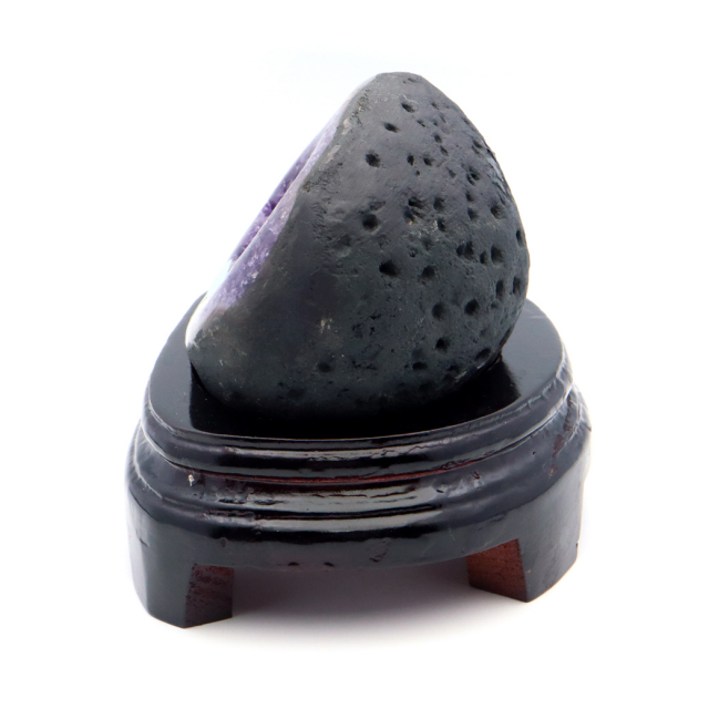 アメジスト ドーム 約1.25kg 小型 卓上サイズ 紫水晶 ジオード 晶洞 天然石 ウルグアイ産 1点物 台座付き 濃紫