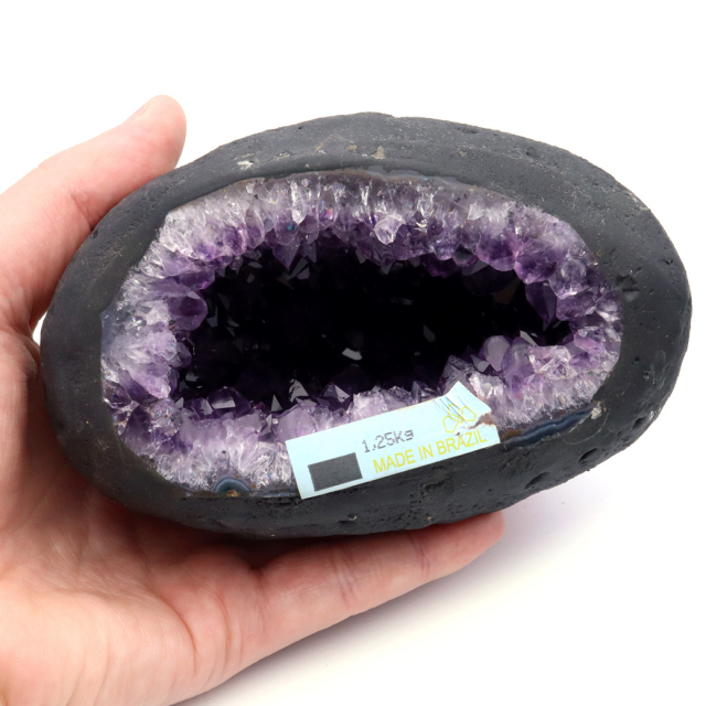 アメジスト ドーム 約1.25kg 小型 卓上サイズ 紫水晶 ジオード 晶洞 天然石 ウルグアイ産 1点物 台座付き 濃紫
