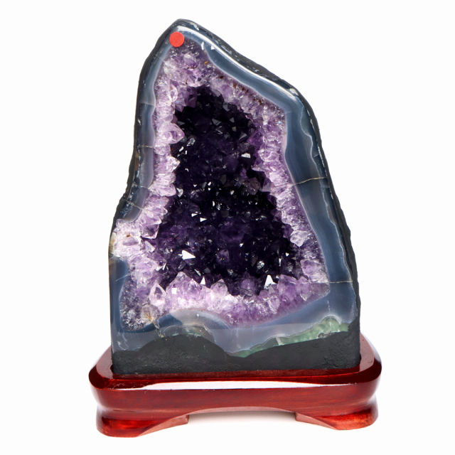 アメジスト ドーム 約6.5kg AAA 紫水晶 ジオード 晶洞 天然石 ブラジル産 1点物 台座付き