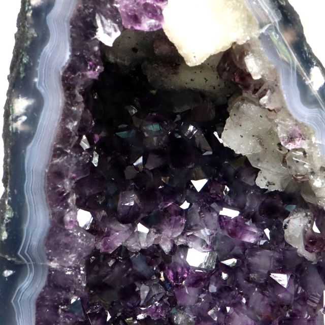 アメジスト ドーム 約4.28kg AAA 紫水晶 ジオード カペーラ 晶洞 天然石 ブラジル産 1点物 台座付き Amethyst Dome