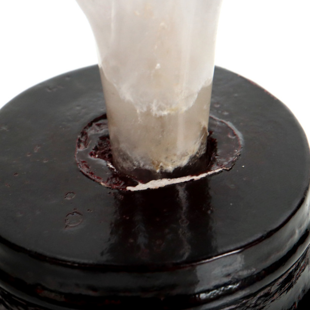 アメジスト チューリップ 置き物 479g ブラジル バイーア州産 アメトリン 紫水晶 彫り物 彫刻 天然石 1点もの Amethyst