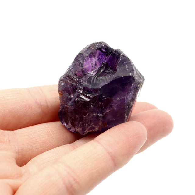 アメジスト 原石 ナチュラル 1点もの 41g 宝石質 加工用 ブラジル バイーア州産 紫水晶 置き物 浄化 2月 誕生石 Amethyst
