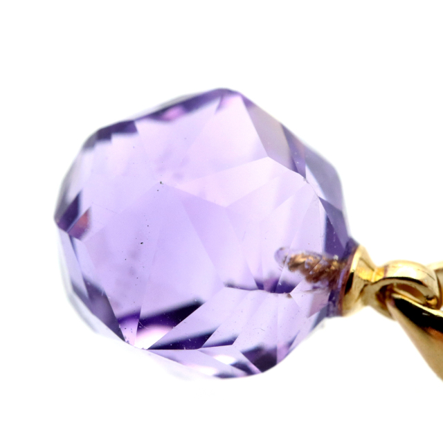 アメジスト ペンダント トップ 紫水晶 天然石 パワーストーン 2月 誕生石 スターカットキラキラ おしゃれ ネックレス