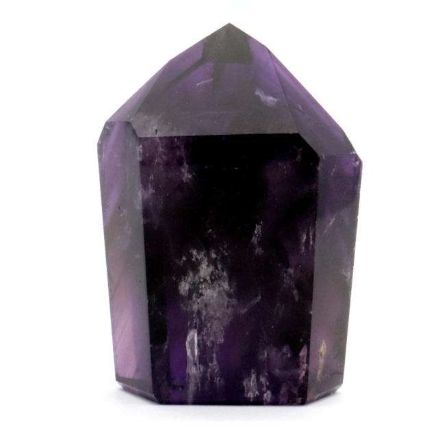 アメジスト 六角柱 ポイント LEDライト付き 1点もの ブラジル バイーア州産 紫水晶 原石 置き物 浄化 2月 誕生石