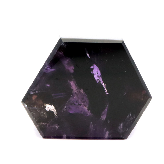 アメジスト 六角柱 ポイント LEDライト付き 1点もの ブラジル バイーア州産 紫水晶 原石 置き物 浄化 2月 誕生石
