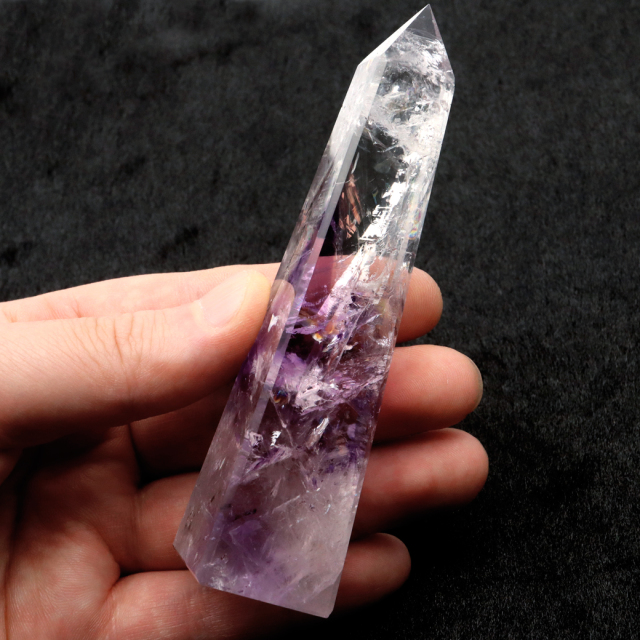 アメジスト ファントム オベリスク ポイント ブラジル バイーア州産 原石 天然石 1点物 パワーストーン amethyst 紫水晶 2月 誕生石