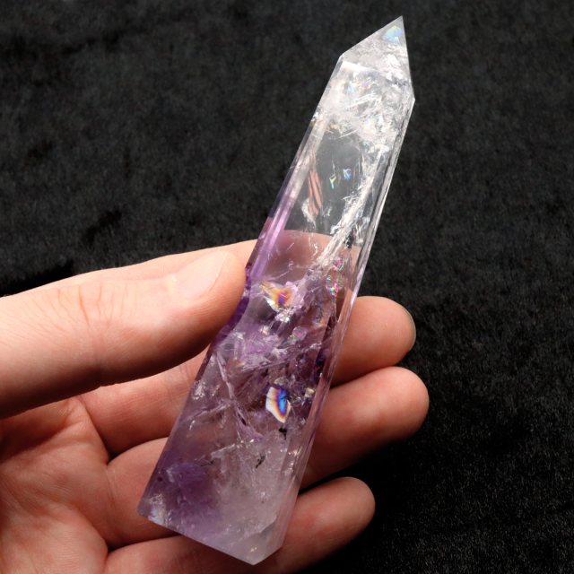 アメジスト ファントム オベリスク ポイント ブラジル バイーア州産 原石 天然石 1点物 パワーストーン amethyst 紫水晶 2月 誕生石