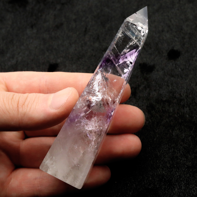 アメジスト ファントム オベリスク ポイント ブラジル バイーア州産 原石 天然石 1点物 パワーストーン amethyst 紫水晶 2月 誕生石