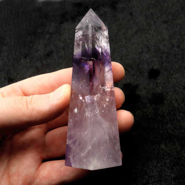 アメジスト ファントム オベリスク ポイント ブラジル バイーア州産 原石 天然石 1点物 パワーストーン amethyst 紫水晶 2月 誕生石