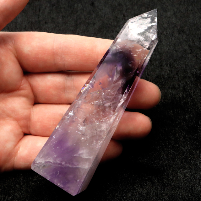 アメジスト ファントム オベリスク ポイント ブラジル バイーア州産 原石 天然石 1点物 パワーストーン amethyst 紫水晶 2月 誕生石