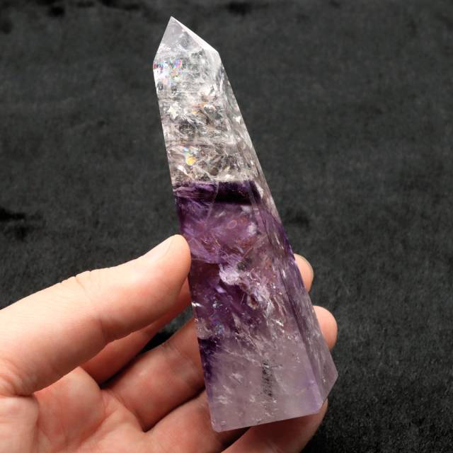 アメジスト ファントム オベリスク ポイント ブラジル バイーア州産 原石 天然石 1点物 パワーストーン amethyst 紫水晶 2月 誕生石