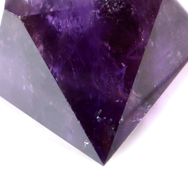 アメジスト ポイント 六角柱 置き物 270g ブラジル バイーア州産 アメトリン 紫水晶 ヒーリング 天然石 1点もの Amethyst