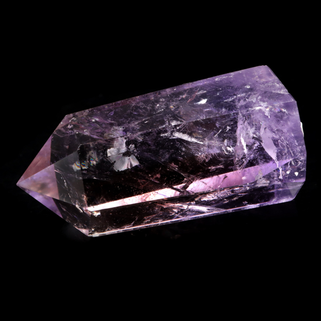 アメトリン 六角柱 ポイント 1点もの ボリビア産 AAA 虹入り レインボー 紫水晶 アメジスト 置き物 浄化 2月 誕生石 卓上サイズ