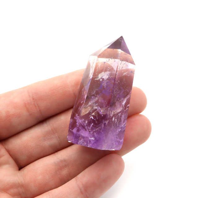 アメトリン 六角柱 ポイント 1点もの ボリビア産 AAA 虹入り レインボー 紫水晶 アメジスト 置き物 浄化 2月 誕生石 卓上サイズ