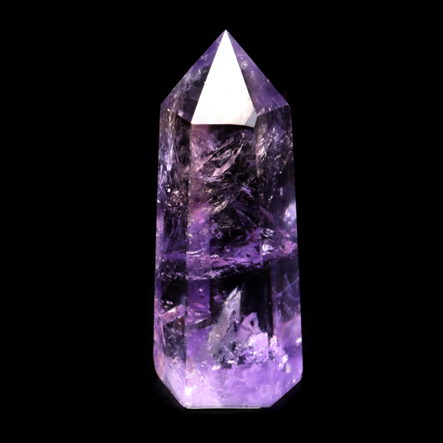 アメトリン 六角柱 ポイント 1点もの ボリビア産 AAA 虹入り レインボー 紫水晶 アメジスト 置き物 浄化 2月 誕生石 卓上サイズ