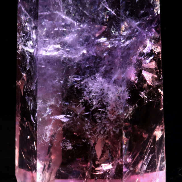 【虹入り/最強品質】六角柱ラベンダーアメジスト＊約304g＊　天然石 置物 アメトリン 六角柱 ポイント 1点もの ボリビア産 AAA 虹入り