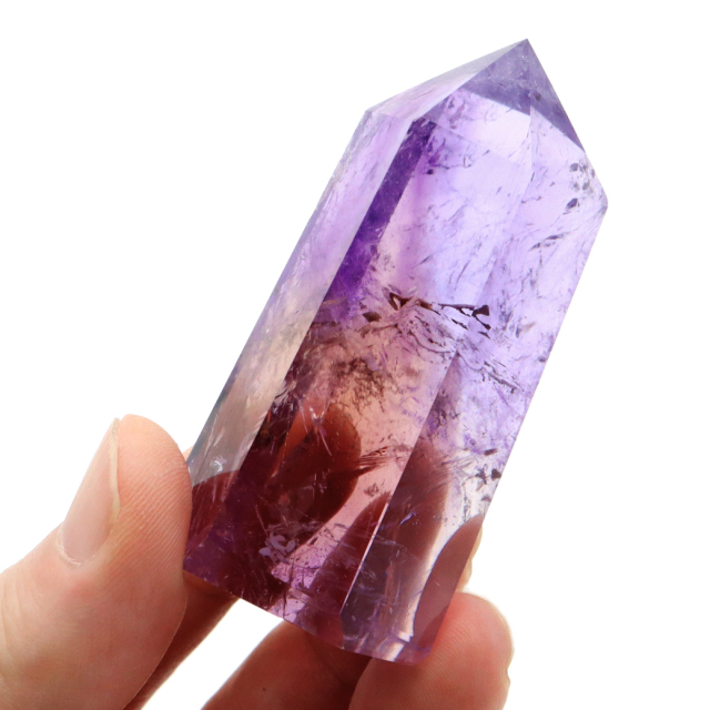 アメトリン 六角柱 ポイント 1点もの ボリビア産 AAA 虹入り