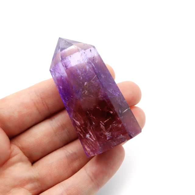 アメトリン 六角柱 ポイント 1点もの ボリビア産 AAA 虹入り