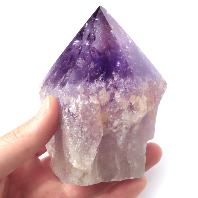 アメトリン ポイント 底切り 原石 1点もの ボリビア サンタクルス アナヒ鉱山産 AAA 結晶 鉱石 紫水晶 置き物 浄化