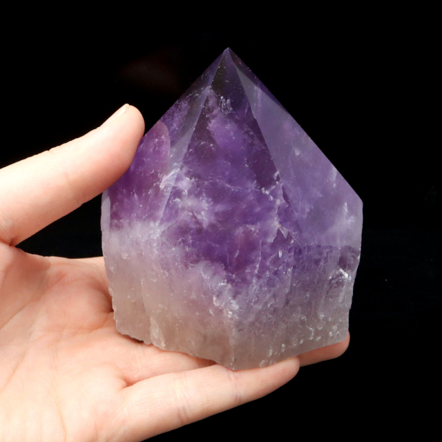 アメトリン ポイント 底切り 原石 1点もの 717g ボリビア サンタクルス アナヒ鉱山産 AAA 結晶 鉱石 紫水晶 置き物 浄化