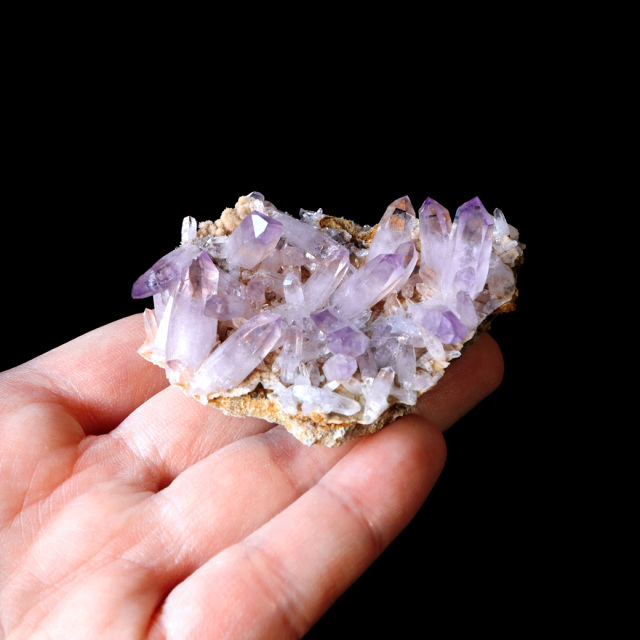 ベラクルス アメジスト ポイント クラスター メキシコ産 母岩付き 結晶石 1点もの ツーソン展示会商品 紫水晶 天然石 パワーストーン