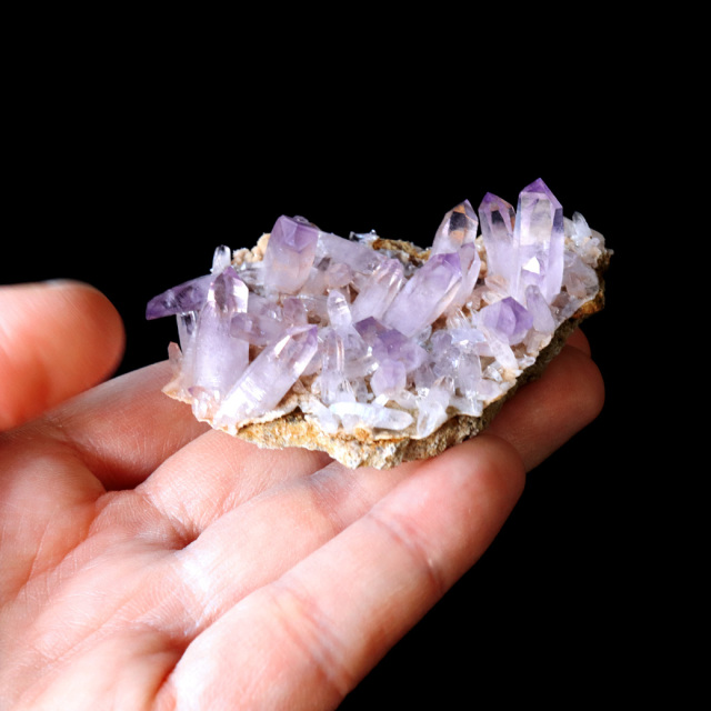 ベラクルス アメジスト ポイント クラスター 56g メキシコ産 母岩付き