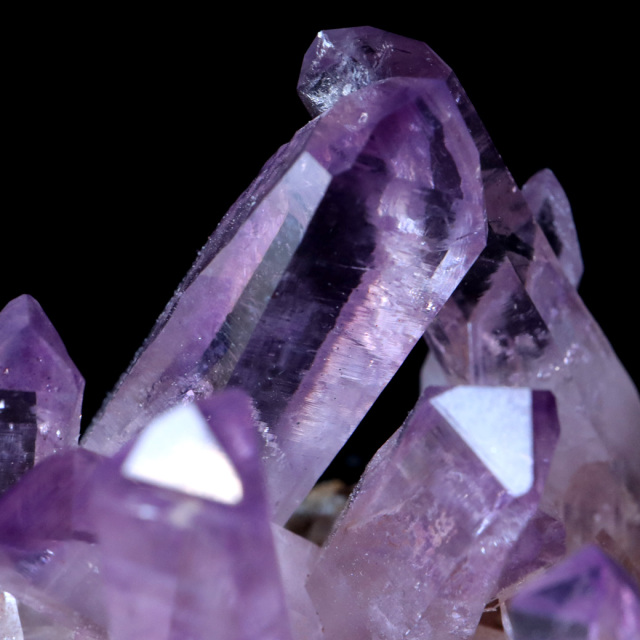 ベラクルス アメジスト ポイント クラスター 129g メキシコ産 母岩付き