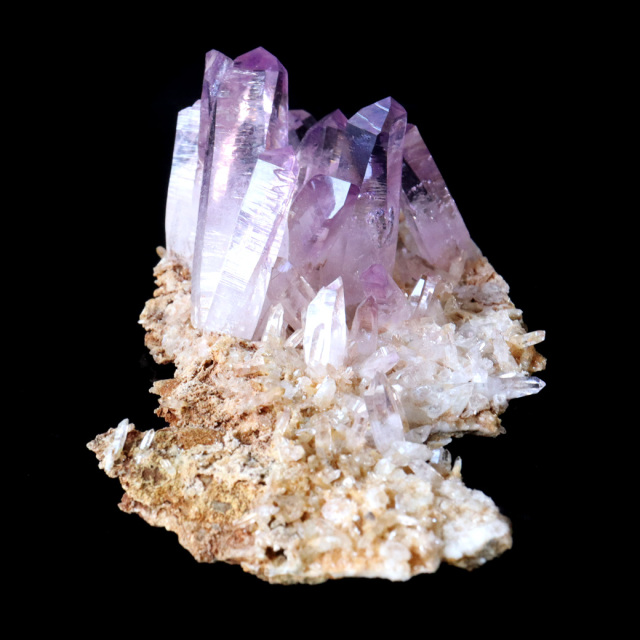 ベラクルス アメジスト ポイント クラスター 129g メキシコ産 母岩付き ベラクルス アメジスト ポイント クラスター 129g メキシコ産 母岩付き