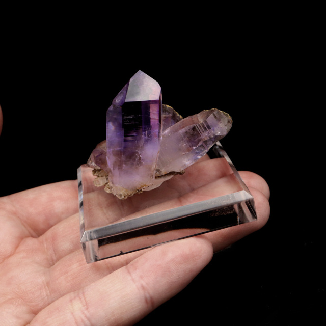 ベラクルス アメジスト ポイント クラスター メキシコ産 結晶石 1点もの ツーソン展示会商品 紫水晶 天然石 パワーストーン